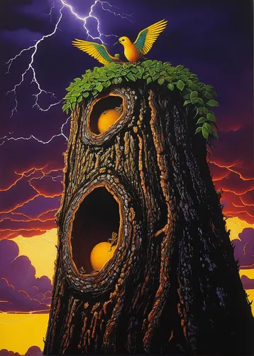 osage orange,tree stump,tree die,sacred fig,nature's wrath,tree house,burning tree trunk,druid stone,strange tree,tree torch,celtic tree,magic tree,tree thoughtless,birdhouse,cut tree,treehouse,tree of life,tree mushroom,devilwood,bird on the tree,Conceptual Art,Daily,Daily 19