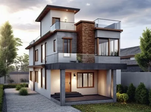 3d rendering,modern house,render,residential house,revit,inmobiliaria,homebuilding,modern architecture,two story house,house drawing,sketchup,vivienda,exterior decoration,renders,house shape,duplexes,residencial,architettura,floorplan home,smart house,Photography,General,Realistic