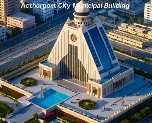 sky scraper, more glass, 
gujrat haveli concept,an aerial s of a large church with a pool next to it,atyrau,archbishopric,areopolis,ulaanbaatar centre,archeparchy,archiepiscopal,Photography,General,Re