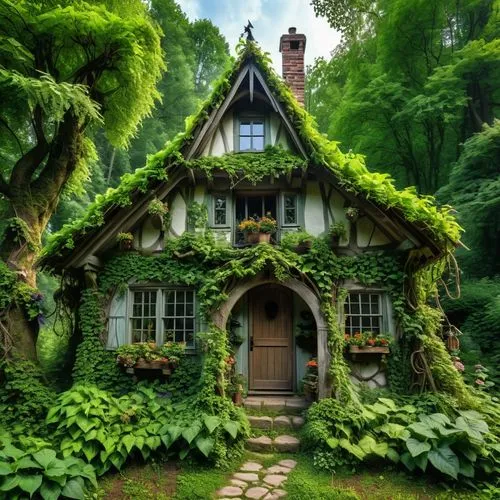 witch's house,house in the forest,fairy house,miniature house,forest house,little house,Photography,General,Realistic