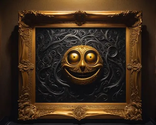 golden mask,wooden mask,golden frame,gold mask,gold frame,gold stucco frame,decorative frame,golden record,venetian mask,framed paper,framed,dark art,child's frame,emojicon,art nouveau frame,comedy tragedy masks,decorative art,gold paint stroke,smileys,anonymous mask,Illustration,Japanese style,Japanese Style 14