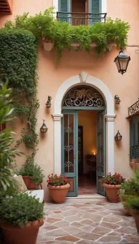 casa fuster hotel,courtyards,cortile,patio,courtyard,hacienda,patios,portofino,inside courtyard,loggia,entryway,entryways,casa,provencal life,palazzo,riad,masseria,provencal,breezeway,house entrance,Art,Classical Oil Painting,Classical Oil Painting 22