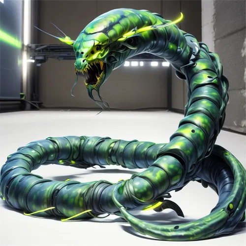 green snake,ringed-worm,medusa gorgon,smooth greensnake,green mamba,wyrm,lungless salamander,emperor snake,green tree snake,thunder snake,basilisk,emerald lizard,serpent,constrictor,flying snake,centipede,silkworm,venomous snake,hornworm,snake staff