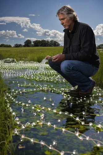 Explain the ecological impact of water pollution.,white water lilies,water smartweed,water dropwort,lotus plants,water lilies,mayweed,polder,aquatic plant,aquatic plants,joe pye weed,lotus on pond,mar