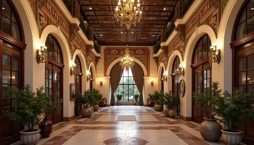 lobby,hallway,atriums,biltmore,foyer,hotel lobby,entryway,entrance hall,inside courtyard,breezeway,hotel hall,gaylord palms hotel,cloister,corridors,corridor,beverly hills hotel,amanresorts,cloisters,porticos,courtyards