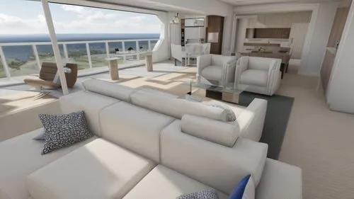 on a yacht,3d rendering,houseboat,luxury yacht,multihull,yacht,yacht exterior,cabin,yachts,modern living room,render,family room,luxury suite,3d rendered,sky apartment,wheelhouse,breakfast on board of