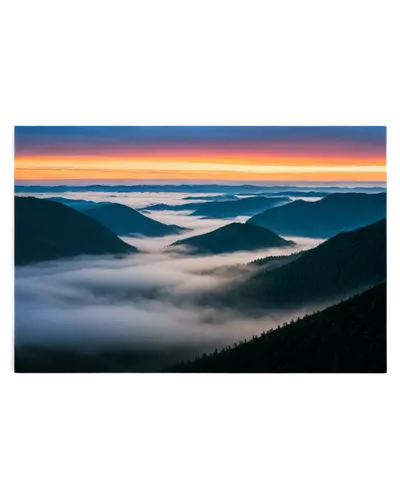 foggy landscape,landscape background,dusk background,sea of clouds,sea of fog,wave of fog,mountain sunrise,gradient effect,cloud shape frame,virtual landscape,panoramic landscape,futuristic landscape,lenticular,above the clouds,foggy mountain,dune landscape,cloud bank,alpine landscape,mountain landscape,alpine sunset,Illustration,American Style,American Style 08