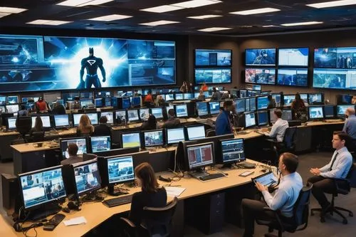  Game Scene, Wild angle view,control center,control desk,lexcorp,video surveillance,trading floor,oscorp,surveillante,europol,computer room,cybersquatters,quantel,europacorp,security department,euroco