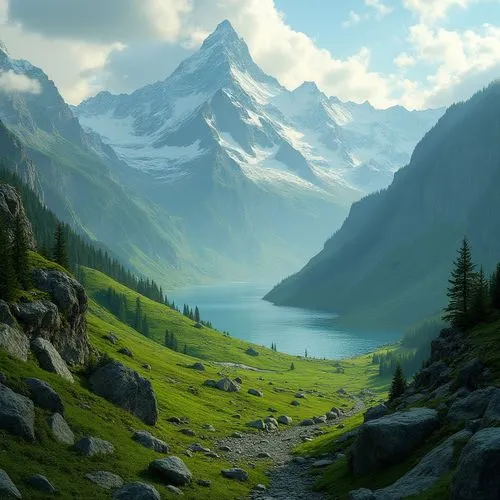 alpine landscape,mountain landscape,mountainous landscape,landscape background,mountain scene,mountains,high alps,landscape mountains alps,fantasy landscape,gondolin,mountain valleys,mountain range,the alps,world digital painting,mountain valley,mountain slope,salt meadow landscape,mountain pasture,mountainside,mountain,Photography,General,Realistic