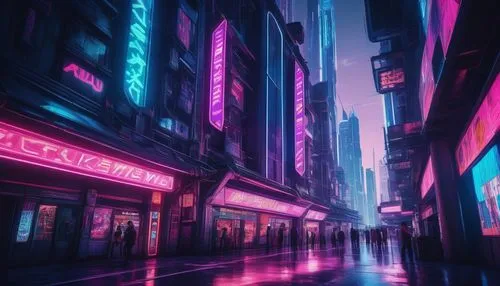 neon arrows,cyberpunk,neons,neon lights,neon coffee,colorful city,cybercity,neon,bladerunner,neon light,neon ghosts,shinjuku,alleyway,neon drinks,neon sign,alley,soho,tokyo city,cyberscene,cityscape,Conceptual Art,Fantasy,Fantasy 01