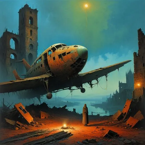 plane wreck,aircrash,plane crash,airplane crash,bombardir,spaceplanes,Conceptual Art,Sci-Fi,Sci-Fi 07