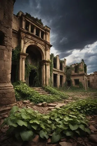 ruinas,ruins,belchite,theed,ancient ruins,ancient city,ruin,mausoleum ruins,ancient house,ancient rome,the ruins of the palace,ruine,leptis,abandoned places,palatine hill,roman ruins,the ruins of the,luxury decay,abandoned place,ancients,Art,Classical Oil Painting,Classical Oil Painting 37