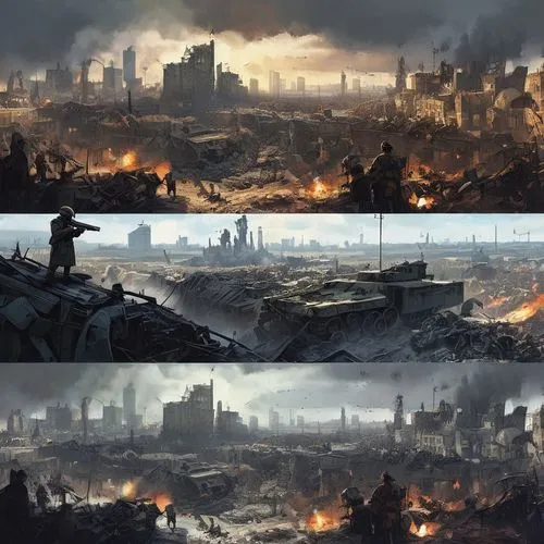 destroyed city,post-apocalyptic landscape,battlefields,panoramas,varsavsky,apocalyptic,post apocalyptic,warworld,backgrounds,city cities,wastelands,troshev,battlefield,warzone,apocalypse,jablonsky,lost in war,megacities,war zone,cosmodrome,Conceptual Art,Sci-Fi,Sci-Fi 01