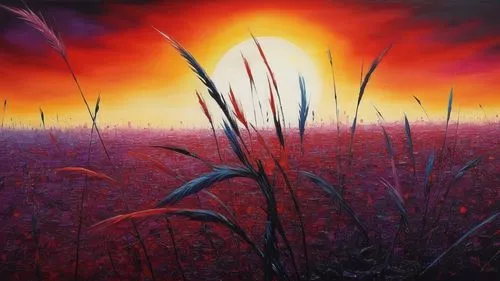 pink grass,wheat field,wheatfield,meadow landscape,reed grass,purple landscape,dubbeldam,fireweed,wheat grasses,barley field,prairies,needlegrass,grasslands,wheatfields,vermilion,saltgrass,cosmos field,wheat fields,straw field,grassland,Illustration,Realistic Fantasy,Realistic Fantasy 25