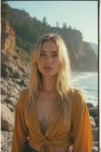 malibu,cersei,margairaz,yellow jumpsuit,beach background,aquaman,Photography,General,Realistic