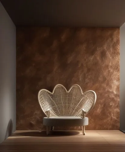 wing chair,wall plaster,chaise lounge,gold stucco frame,armchair,chaise longue,brown fabric,corten steel,abstract gold embossed,interior decoration,contemporary decor,antler velvet,gold wall,interior design,search interior solutions,chaise,leather texture,wall lamp,danish furniture,soft furniture,Photography,General,Realistic