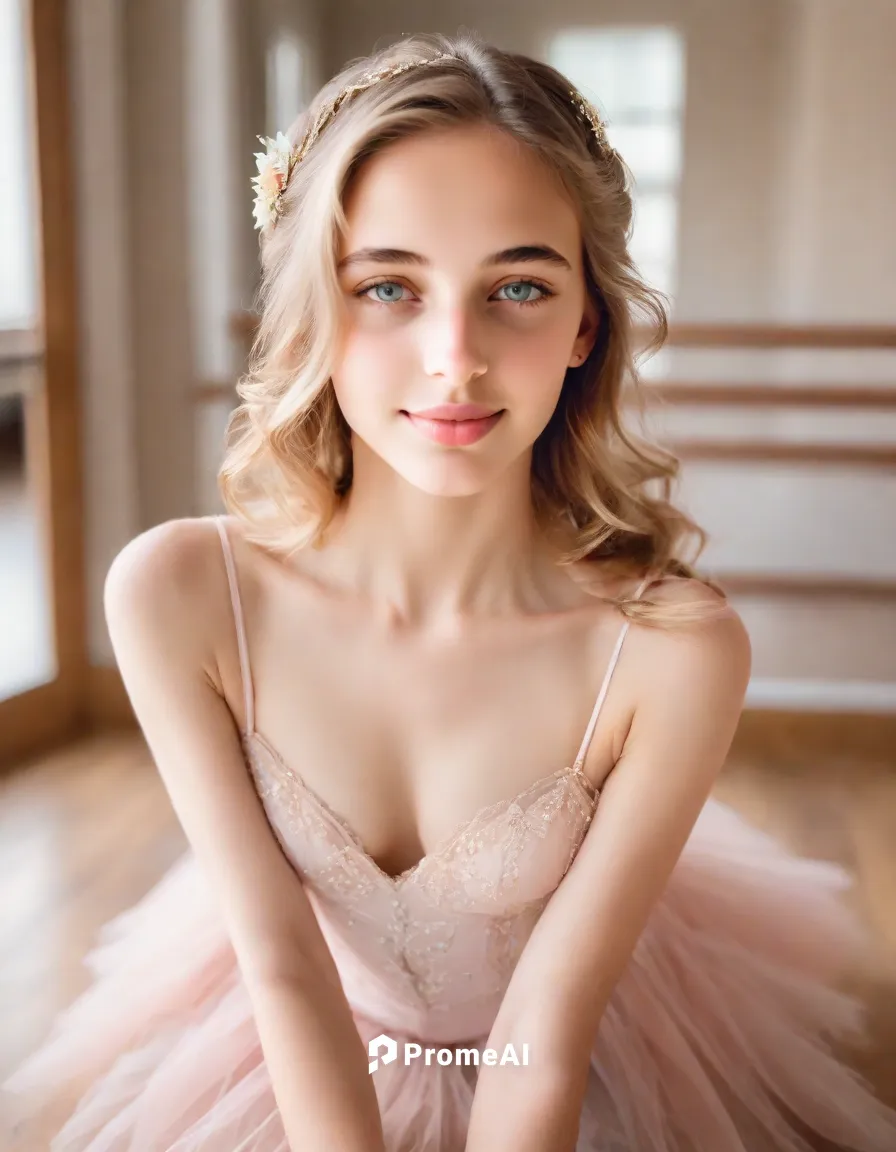 Lifestyle Headshots，Lifestyle，Dreamy Ballet Studio,ballerina,tutu,ballerina girl,ballet tutu,little ballerina,lily-rose melody depp,pink bow,elegant,ballerinas,tulle,strapless dress,ballet pose,ballet