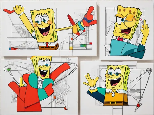 bart,plankton,post-it notes,abstract cartoon art,house of sponge bob,sponge bob,adobe illustrator,cartoon chips,post its,sponges,sticky notes,vector images,simson,dental icons,sponge,loss,keith haring,retro cartoon people,post-it note,animator,Art,Artistic Painting,Artistic Painting 44