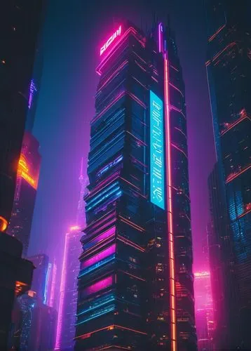 guangzhou,shanghai,cybercity,cyberpunk,ctbuh,skyscraper,chongqing,futuristic,metropolis,skyscrapers,vapor,shinjuku,cybertown,cityscape,cyberport,hypermodern,chengdu,dystopian,cyberworld,shenzhen,Conceptual Art,Sci-Fi,Sci-Fi 26