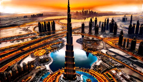 coruscant,dubay,futuristic landscape,coruscating,burj khalifa,dubai,dubia,fantasy city,dubailand,gallifrey,cybercity,metropolis,megacorporation,burj,wallpaper dubai,emaar,theed,citadels,orthanc,barsoom,Illustration,Vector,Vector 16