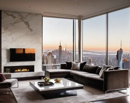 penthouses,modern living room,apartment lounge,modern minimalist lounge,tishman,livingroom,manhattan skyline,living room,manhattan,minotti,sky apartment,elliman,kimmelman,new york skyline,luxury home interior,top of the rock,family room,luxury real estate,fire place,woodsen,Illustration,Paper based,Paper Based 09