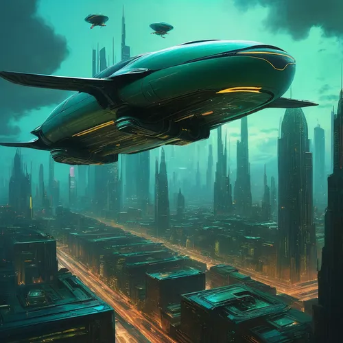 futuristic landscape,airships,sci fiction illustration,airship,futuristic,ufo intercept,air transport,scifi,sci - fi,sci-fi,sci fi,air ship,futuristic architecture,supersonic transport,sky space concept,fleet and transportation,air transportation,alien ship,space tourism,logistics drone,Art,Classical Oil Painting,Classical Oil Painting 44