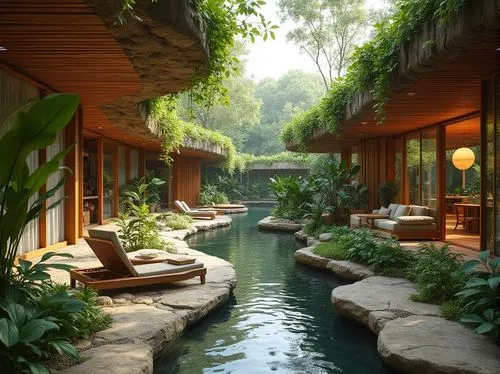 anantara,amanresorts,shangri,shangrila,baoli,buangan,ryokan,koi pond,zen garden,garden pond,shaoming,vietnam,fallingwater,oasis,ryokans,spa,tropical jungle,cabanas,japanese zen garden,polyneices,Photography,General,Realistic