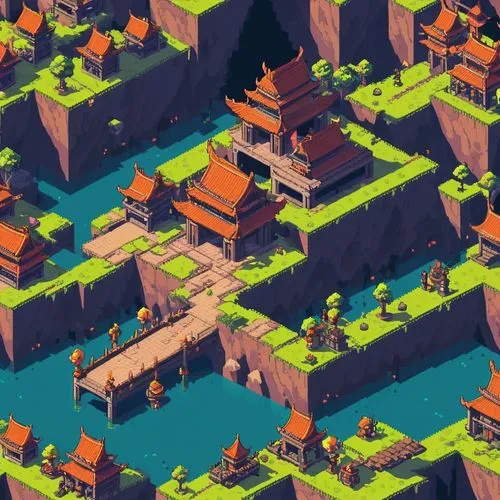 overcrowd,lowpoly,isometric,township,voxel,voxels,roofs,escher village,townsmen,blockhouses,mountain settlement,overland,mountain village,microworlds,villages,boardinghouses,tileable,koryaks,alpine village,ancient city