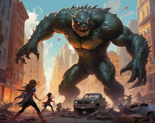 king kong,kong,avenger hulk hero,godzilla,brute,hulk,sci fiction illustration,game illustration,incredible hulk,pedestrians,bystander,wolfman,outbreak,angry man,minion hulk,pedestrian,gigantic,child monster,werewolf,doomsday,Conceptual Art,Fantasy,Fantasy 18