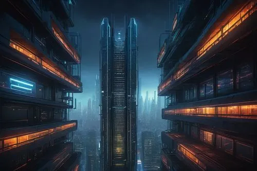 metropolis,cybercity,dystopian,bladerunner,cyberpunk,skyscraper,cityscape,shanghai,skyscrapers,guangzhou,the skyscraper,coruscant,makati,ctbuh,skyscraper town,high rises,cybertown,highrises,dystopias,dystopia,Art,Artistic Painting,Artistic Painting 28