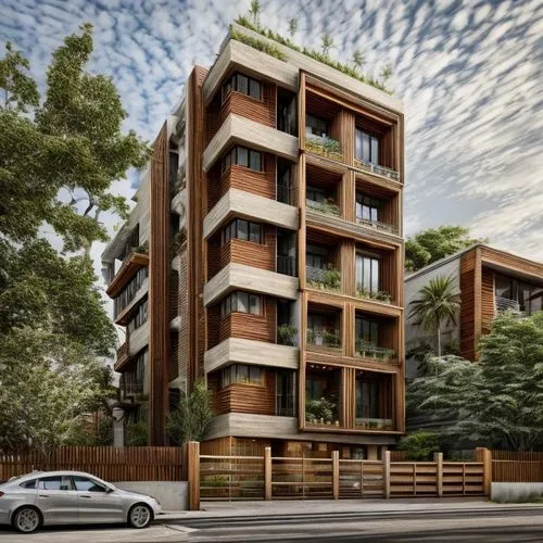 wahroonga,bundoora,garden design sydney,block of flats,inmobiliaria,lodha,multistorey,coorparoo,residential building,khar,amrapali,apartment block,apartment building,condominia,residencial,seidler,appartment building,wooden facade,boroondara,unitech,Architecture,Villa Residence,Nordic,Nordic Vernacular