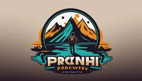 Create a podcast logo that reflects adventure and exploration.,dribbble,prairie,praslin,mount prau,rinjani,peninsula,premier padmini,dribbble icon,prcious,aceh,prymulki,vector design,peaks,logodesign,