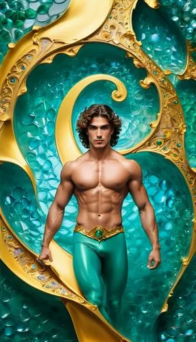 hrithik,atlantean,ammerman,merman,aquaman,kammerman,Art,Classical Oil Painting,Classical Oil Painting 01