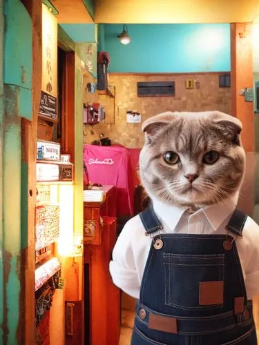 cat's cafe,bartender,shopkeeper,vintage cat,cat coffee,waiting staff,clerk,sweater vest,cartoon cat,cashier,napoleon cat,cat image,cute cat,street cat,cat sparrow,waiter,pet shop,employee,cat kawaii,funny cat