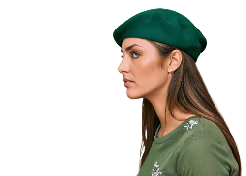 beret,girl wearing hat,elf hat,digital painting,fashion vector,cricket cap,the hat-female,military person,green,green background,baseball cap,brown cap,pine green,png transparent,knit cap,green jacket,polo shirt,golfer,beanie,cap,Photography,Artistic Photography,Artistic Photography 14