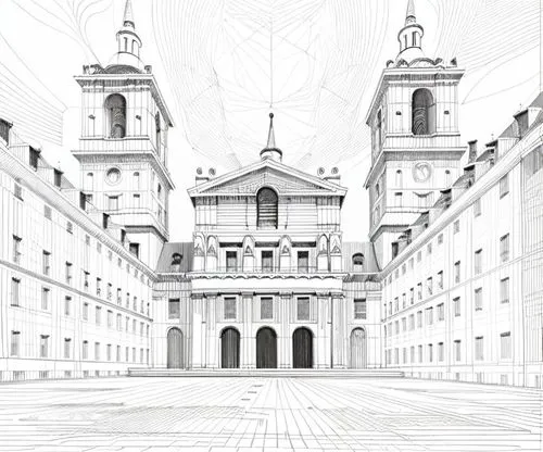 cathedral of modena,collegiate basilica,salzburg,cathedral,baroque building,kirrarchitecture,evangelical cathedral,minor basilica,trinity college,trinità dei monti,basilica,friborg minster,st -salvator cathedral,the cathedral,facades,facade painting,czech budejovice,religious institute,court of law,beautiful buildings,Design Sketch,Design Sketch,Hand-drawn Line Art