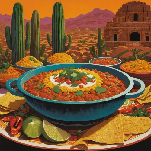 Describe a mouth-watering Mexican dish,southwestern united states food,taco soup,pozole,tex-mex food,mexican foods,mexican hat,mexican food,chili,chili con carne,mole sauce,bird's eye chili,latin amer