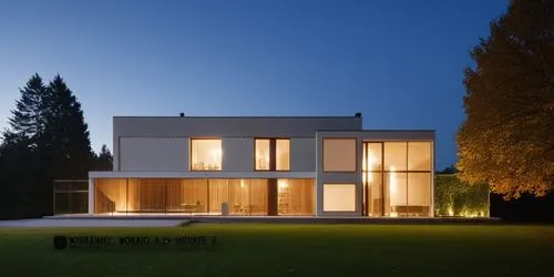 glass concrete bricks garden trees pool landscape people summer sunlight daylight blue sky night view,modern house,passivhaus,eisenman,tugendhat,lohaus,minotti,dinesen,modern architecture,architektur,