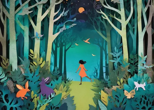 fairy forest,forest of dreams,forest walk,fireflies,the forest,forest path,fairy world,enchanted forest,the woods,ballerina in the woods,forest,in the forest,haunted forest,wander,fairies,the forests,enchanted,pathway,stroll,forest glade,Unique,Paper Cuts,Paper Cuts 07