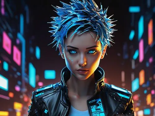 cyberpunk,punk,mohawk,punk design,streampunk,sci fiction illustration,renegade,portrait background,cyber,world digital painting,electro,vector girl,pompadour,echo,mohawk hairstyle,cybernetics,transistor,callisto,tracer,cg artwork,Illustration,Vector,Vector 14