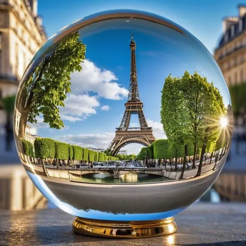 crystal ball-photography,paris clip art,glass sphere,french digital background,paris,lensball,parigi,universal exhibition of paris,france,crystal ball,glass ball,lens reflection,glass ornament,crystalball,spherical image,pariz,paree,francia,boules,mirror ball,Photography,General,Realistic