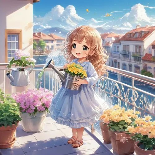 holding flowers,girl picking flowers,picking flowers,flower background,beautiful girl with flowers,girl in flowers,flower delivery,floral greeting,springtime background,hydrangea background,spring background,hydrangeas,minori,printemps,bloomie,falling flowers,sea of flowers,sylvania,chieri,hydrangea,Illustration,Japanese style,Japanese Style 01