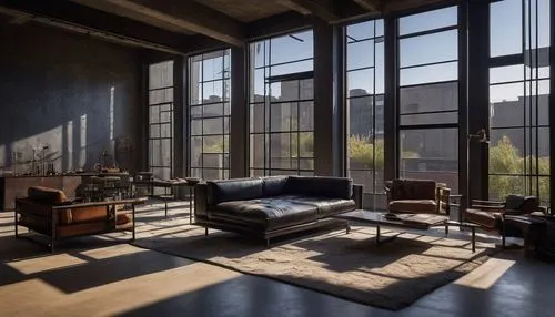 minotti,loft,lofts,henningsen,living room,abandoned factory,livingroom,sitting room,deakins,zollverein,modern living room,cassina,brickworks,adjaye,interior modern design,crittall,amanresorts,apartment lounge,empty factory,fabrik,Illustration,Abstract Fantasy,Abstract Fantasy 20