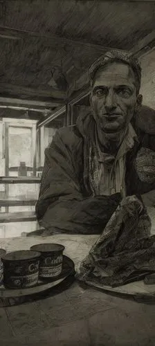 fishmonger,fallout4,butcher shop,merchant,still life with jam and pancakes,fallout,vendor,elderly man,grilled food sketches,peddler,luther burger,shopkeeper,hag,thames trader,butcher,rustic potato,game drawing,pensioner,greengrocer,hunger,Art sketch,Art sketch,Newspaper