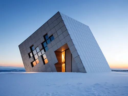 snohetta,cubic house,snow house,cube house,snowhotel,rhombus