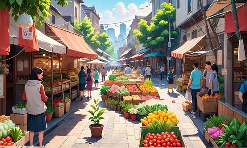 greenmarket,farmer's market,marketplace,farmers market,fruit market,souk,martre,flower shop,market,vegetable market,shopping street,istanbul,grand bazaar,medieval market,the market,french digital background,spice market,uzak,greenmarkets,flower painting,Anime,Anime,General