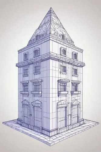 sketchup,french building,mansard,multi-story structure,house drawing,edificio,revit,multistorey,architectural style,kirrarchitecture,borromini,3d rendering,frame house,palladian,samaritaine,glass building,architectural,orthographic,baroque building,apartment building,Unique,3D,Low Poly