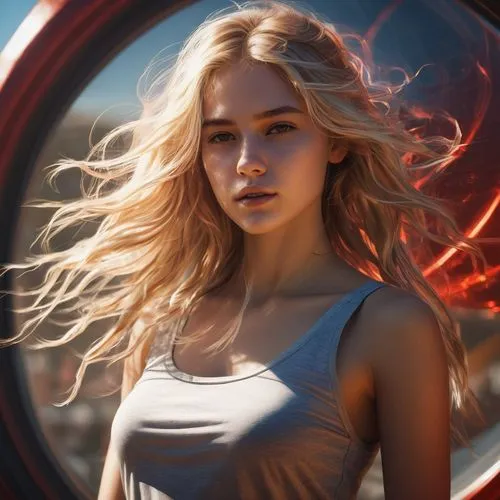 annabeth,cirta,katniss,maximoff,sigyn,ellinor,daenerys,seelie,behenna,dany,eilonwy,targaryen,fantasy portrait,burning hair,world digital painting,galadriel,girl with a wheel,fiery,vector art,ring of fire,Conceptual Art,Fantasy,Fantasy 17