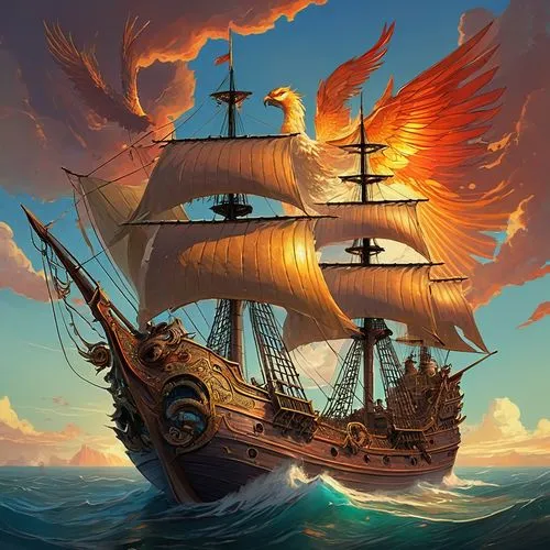 fireships,pirate ship,galleon,fireship,sail ship,sea sailing ship,sea fantasy,caravel,merchantman,whaleship,sailing ship,fantasy picture,buccaneers,pirate treasure,ironsides,firedrake,releasespublications,armada,skyship,tallship,Conceptual Art,Fantasy,Fantasy 18