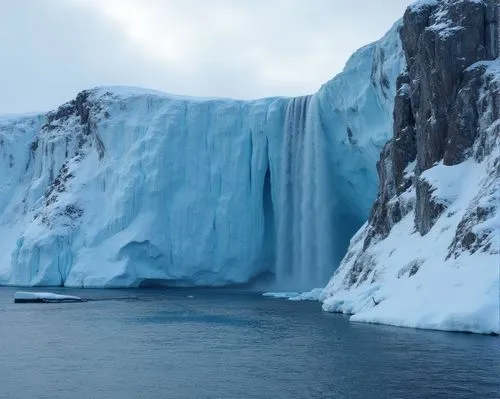 icefall,icefalls,glacial melt,the glacier,ice castle,baffin island